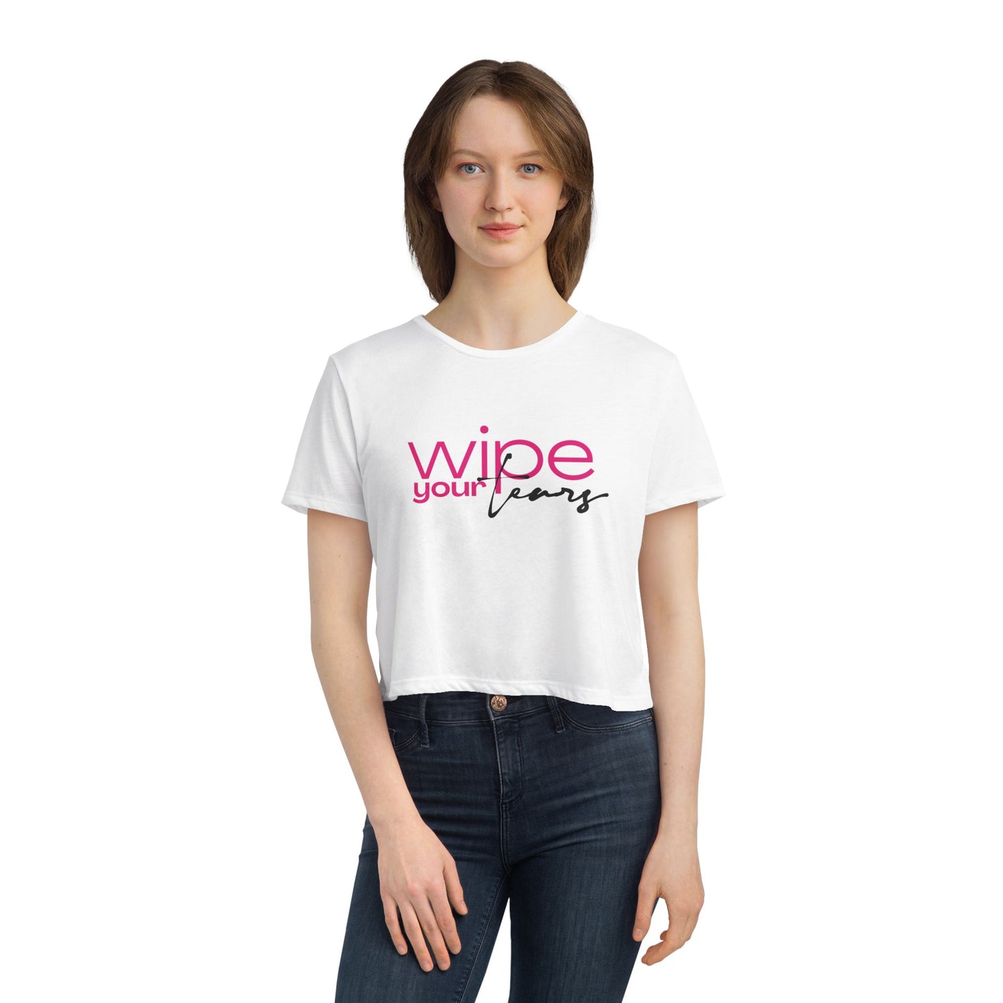 Wipe Your Tears Crop Tee